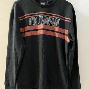 Harley Davidson Mens Front Stripe Pullover Sweatshirt 98761-20VM Size Medium NEW